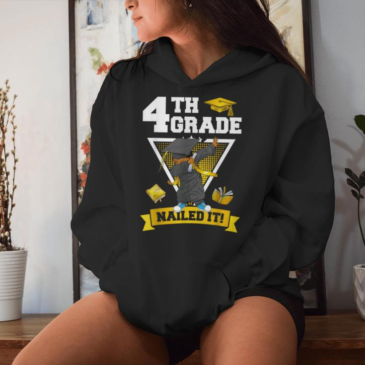 Dabbing Graduation Boy 4Th Grade Nailed It Class Of 2024 Women Hoodie Gifts for Her
