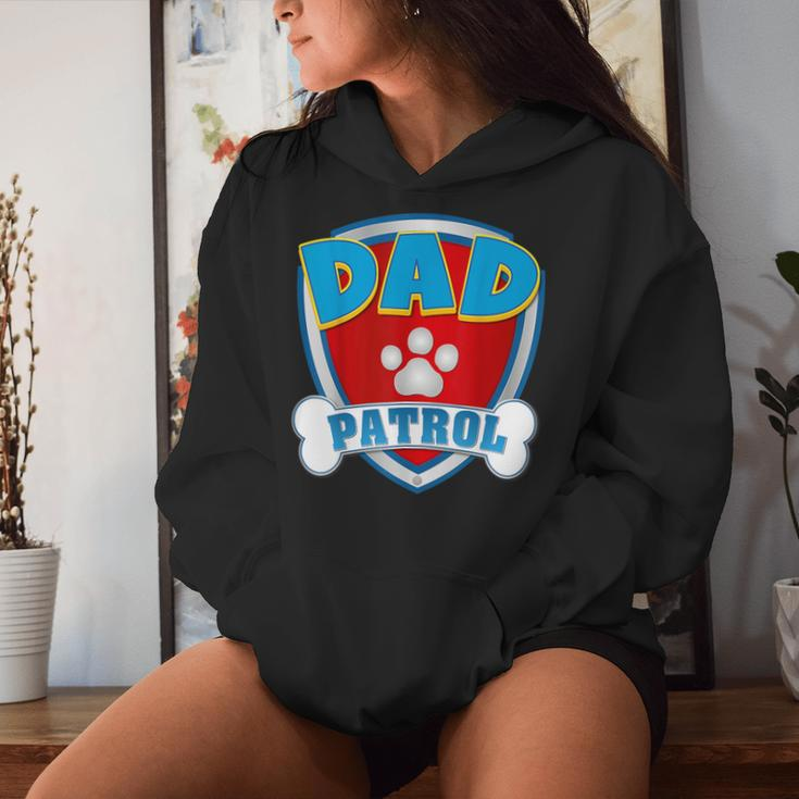 Dad Of The Birthday Boy Girl Dog Paw Family Matching Women Hoodie Gifts for Her