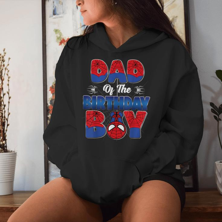 Dad And Mom Birthday Boy Spider Family Matching Women Hoodie Gifts for Her