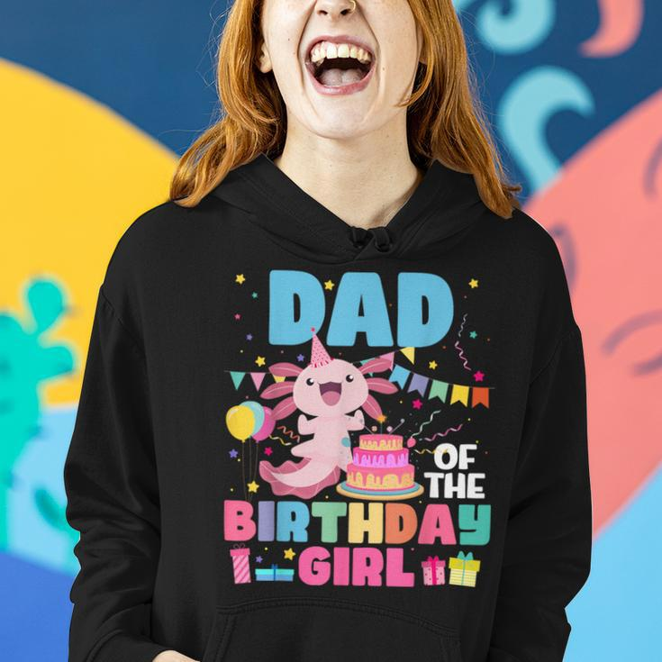 Dad And Mom Of The Birthday Girl Axolotl Family Party Decor Women Hoodie Gifts for Her