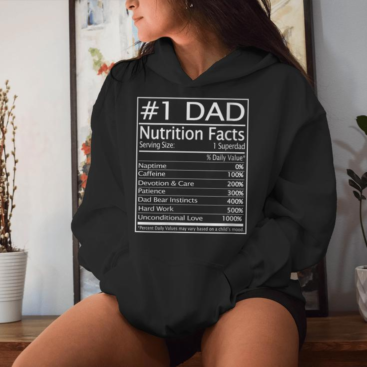 Dad Nutrition Facts Happy Father's Day Matching Proud Dad Women Hoodie Gifts for Her