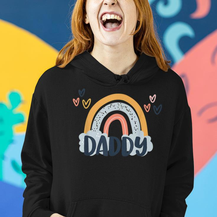 Daddy Boho Rainbow Birthday Matching Dad Daughter Cute Women Hoodie Gifts for Her