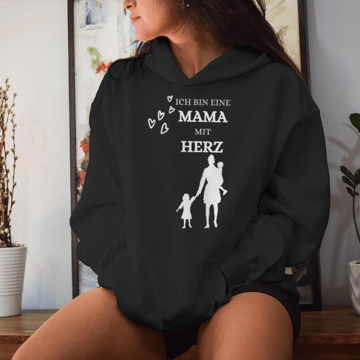 Damen Frau Ich Bin Eine Mama Mit Herz Mutter Muttertag Kapuzenpullover für Damen Geschenke für Sie