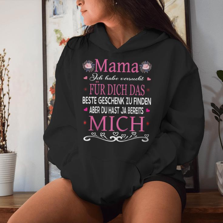 Damen Muttertagsgeschenk Mama Muttertag Spruch Beste Mutti & Mami Raglan Kapuzenpullover für Damen Geschenke für Sie