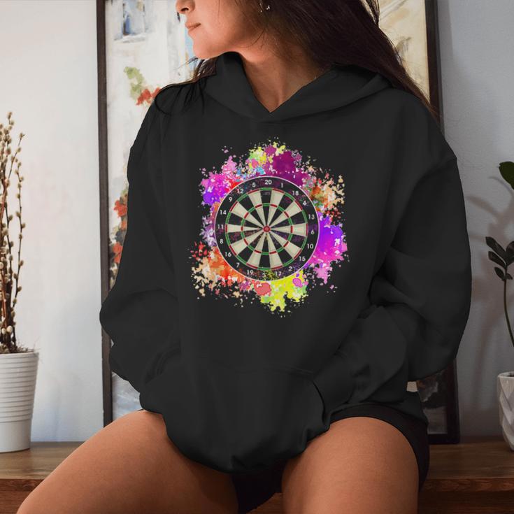 Dart Player Women's Dartboard Dartboard Retro Kapuzenpullover für Damen Geschenke für Sie