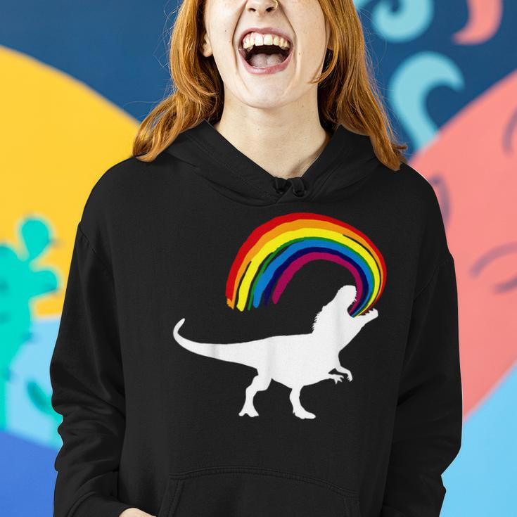 Dinosaur Rainbow T-Rex Dino Women Hoodie Gifts for Her