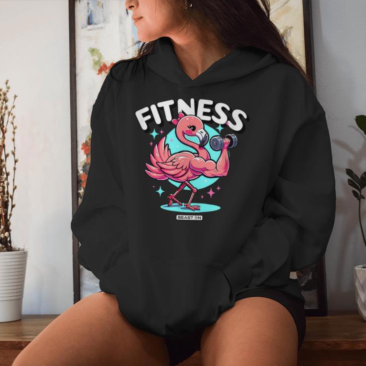 Divertido Flamenco Lindo Gimnasio Entrenamiento Es Fitness Entrenamiento Sudadera con capucha para mujer Regalos para ella