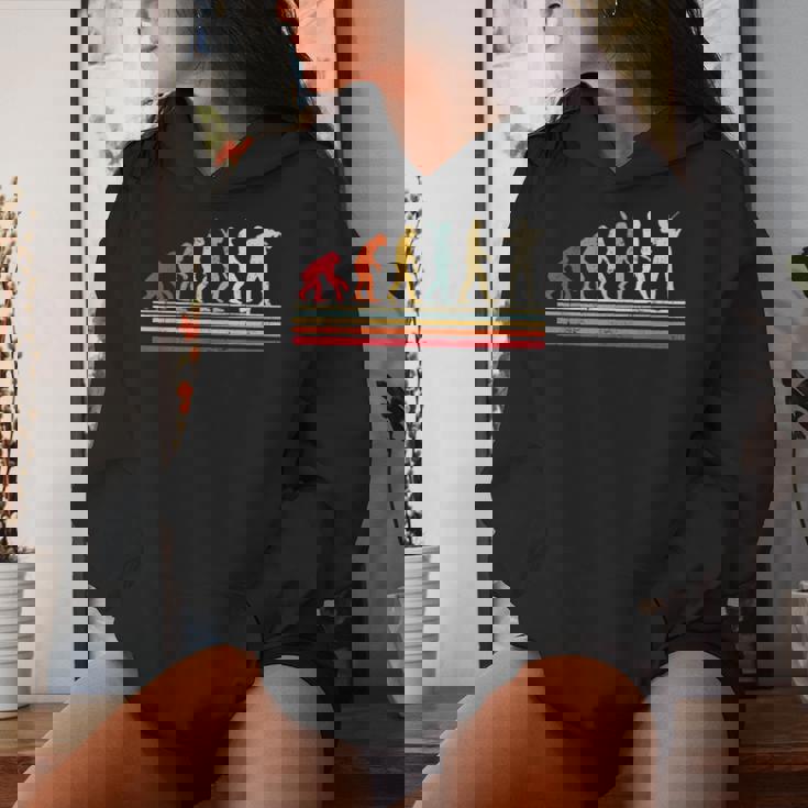 Divertidoiolín Evolution Of Manintage Retro Sudadera con capucha para mujer Regalos para ella