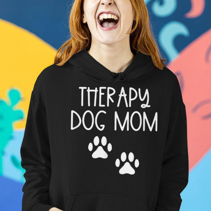 Dog Mom Therapy Service Dog Pet Lovers Canine Owner Women Hoodie Gifts for Her