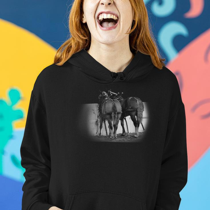 Draft Horse Pulling Belgians Women Hoodie Gifts for Her