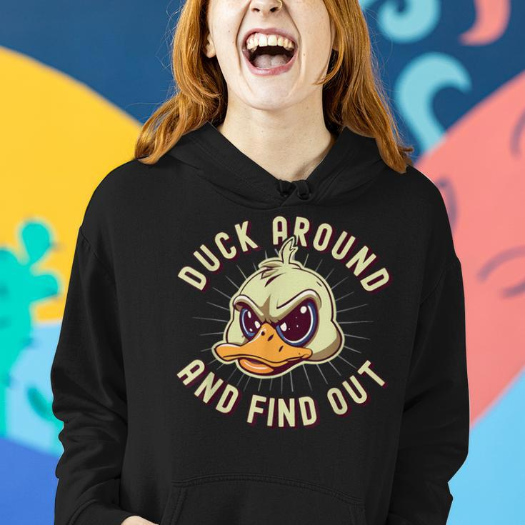Duck Around And Find Out F Sarcastic Saying Women Hoodie Gifts for Her