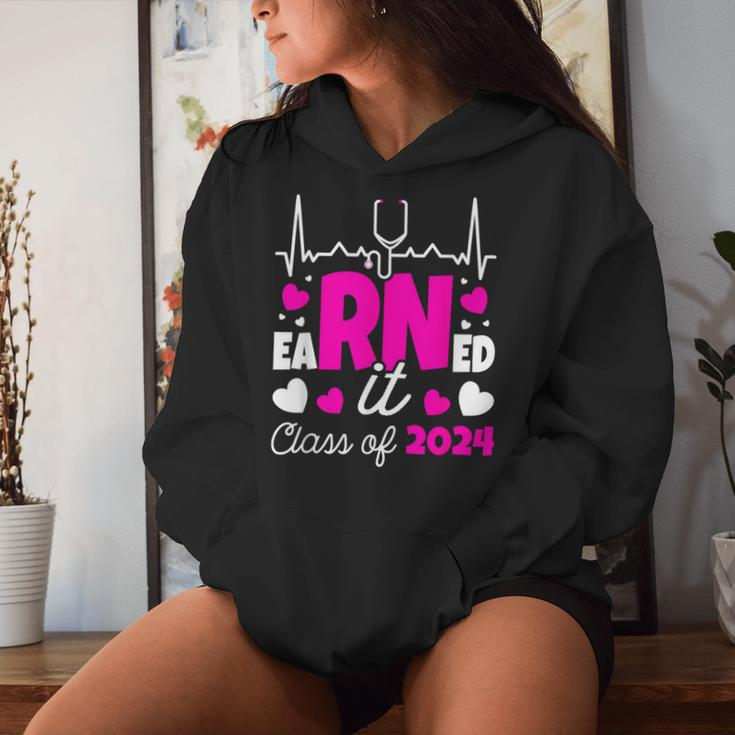 Earned It Class Of 2024 I Registered Nurse I Rn Nurse Women Hoodie Gifts for Her