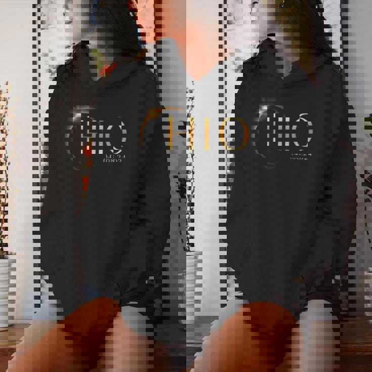 EclipseApril 8 2024 Ohio T Women Hoodie Gifts for Her