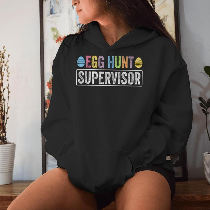 Egg Hunt Supervisor Easter Egg Hunting Party Mom Dad Women Hoodie Gifts for Her