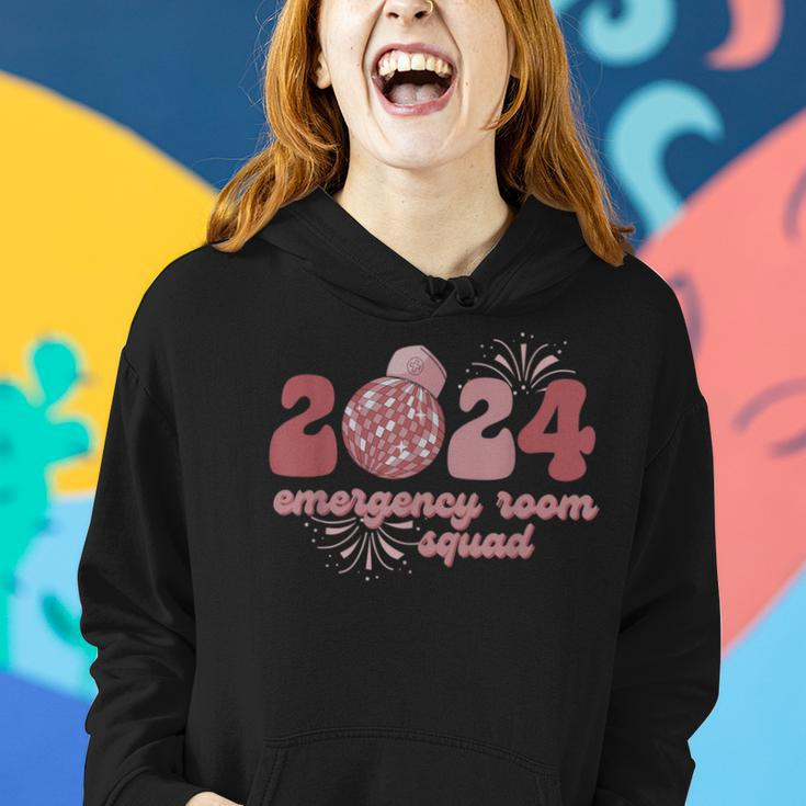 Emergency Room Squad New Year's Eve 2024 Disco Ball Women Hoodie Gifts for Her