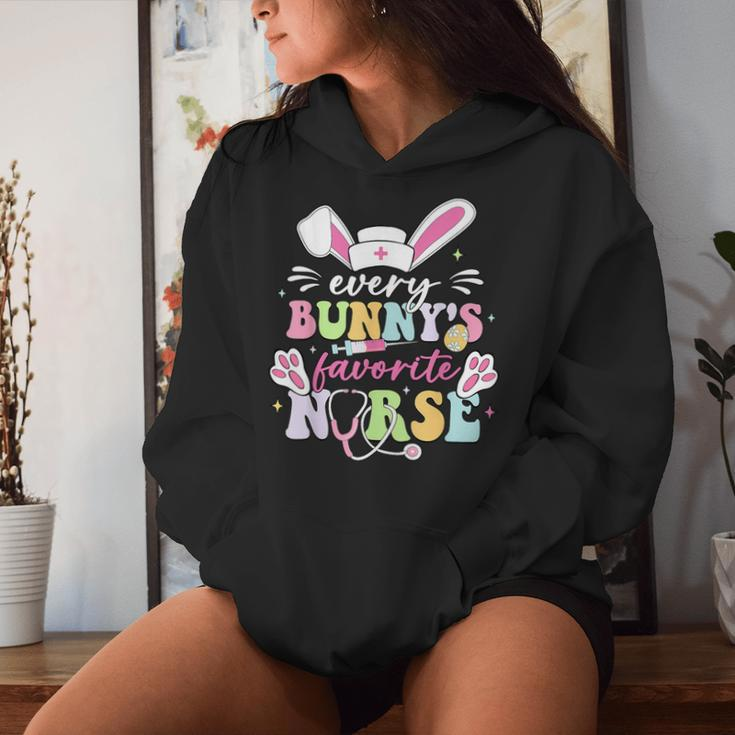Every Bunny's Favorite Nurse Cute Easter Bunny Nurse Squad Women Hoodie Gifts for Her