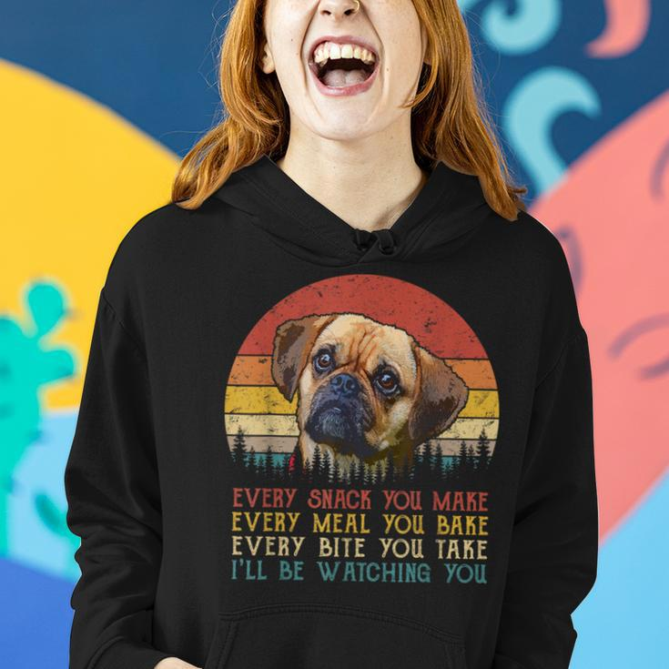 Every Snack You Make Puggle Dog Dog Mom Dog Dad Women Hoodie Gifts for Her