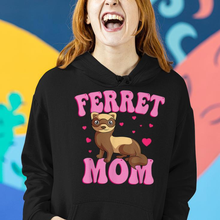 Ferret Mom Animal Lover Mother's Day Women Hoodie Gifts for Her