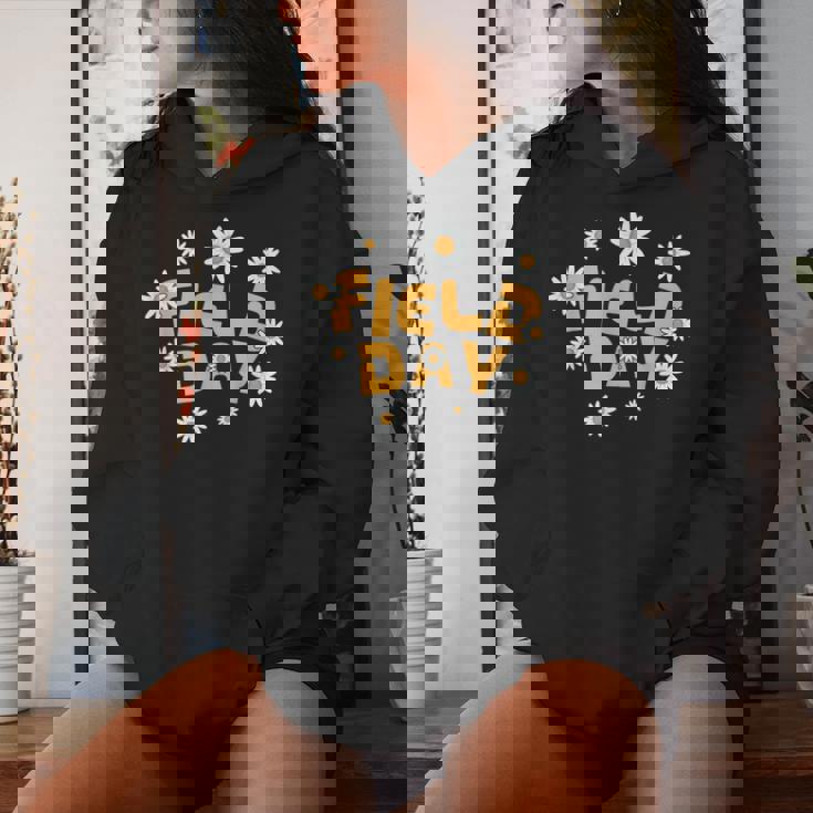 Field Day School Teacher Retro Vintage Field Day Women Hoodie Gifts for Her