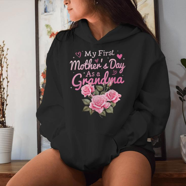 My First Mother's Day As A Grandma Happy 2024 Women Hoodie Gifts for Her