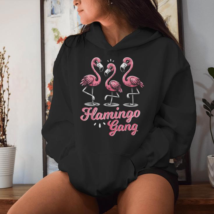 Flamingo Gang Lustiges Flamingo Urlaubs Und Jga Kapuzenpullover für Damen Geschenke für Sie