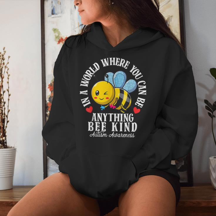 Autism Awareness Bee Kind Autistic Cute Autism Be Kind Women Hoodie Gifts for Her