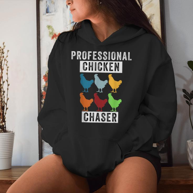Chicken Professional Chicken Chaser Chicken Lovers Women Hoodie Gifts for Her