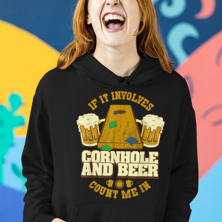 Cornhole Vintage Beer Corn Hole Game Player Cornholer Women Hoodie Gifts for Her