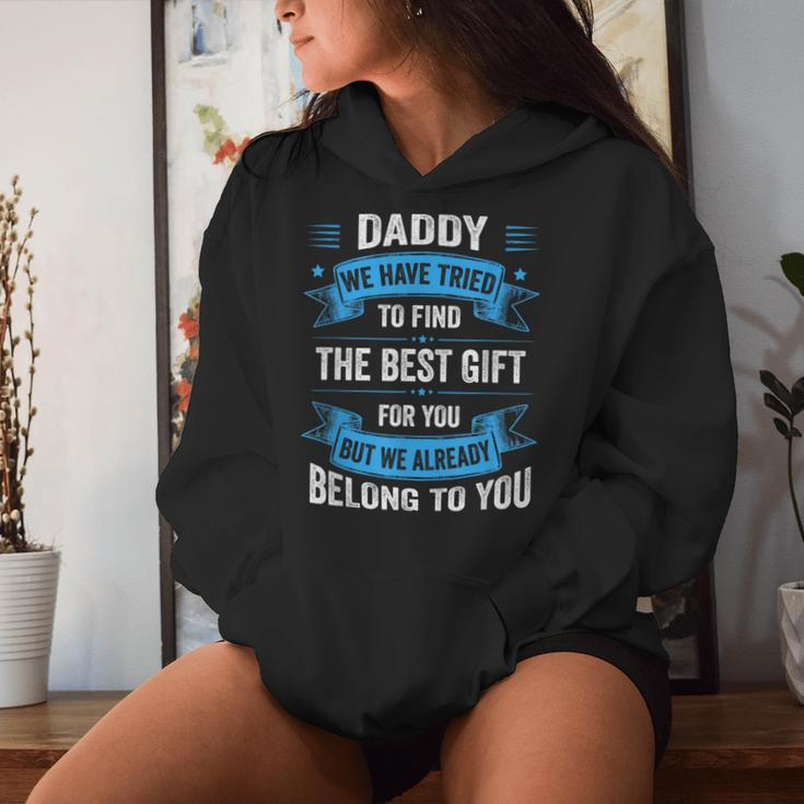 Daddy Dad Fathers Day From Daughter Son Wife Women Hoodie Gifts for Her