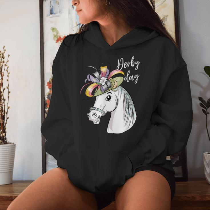 Derby Day 2024 Fascinator Hat Horse Racing Lover Women Hoodie Gifts for Her