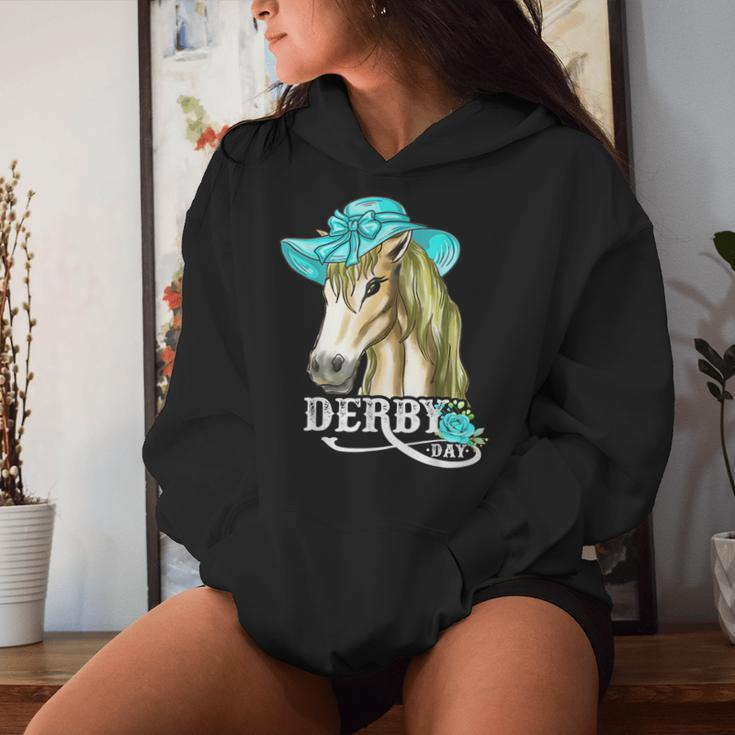 Derby Day 2024 Fascinator Hat Horse Racing Lover Women Hoodie Gifts for Her