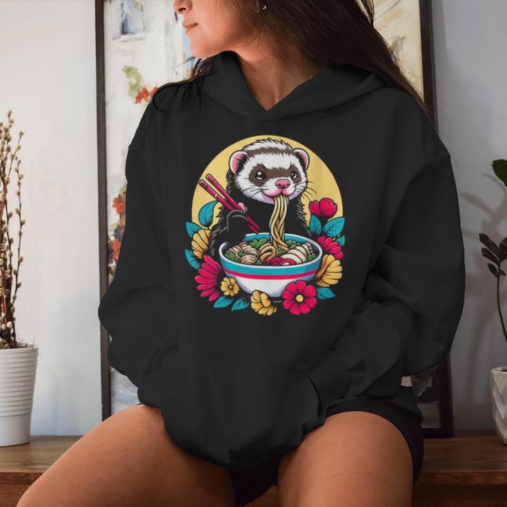 Ferret Lover Weasel Mammal Wildlife Animal Women Hoodie Gifts for Her