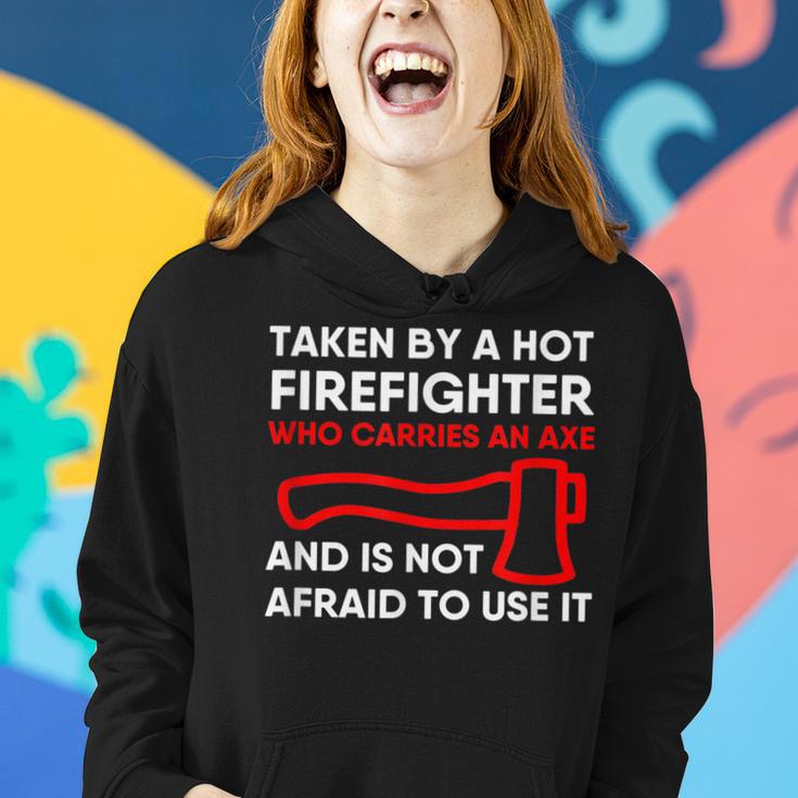 Firefighter Boyfriend Girlfriend Husband Wife Gag Women Hoodie Gifts for Her