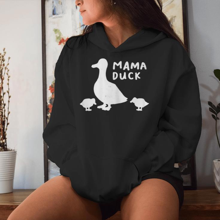 Mama Duck MotherI Duckling Babies Mom Of 2 Women Hoodie Gifts for Her