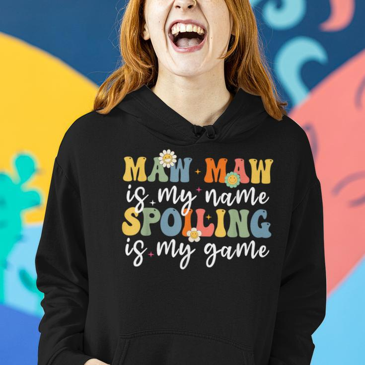 Maw Maw Is My Name Spoiling Is My Game Mother's Day Women Hoodie Gifts for Her