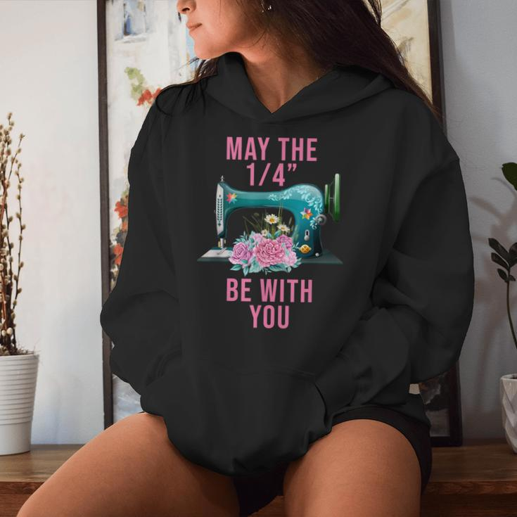May The 14 Be With You Flower Sewing Machine Quilting Women Hoodie Gifts for Her