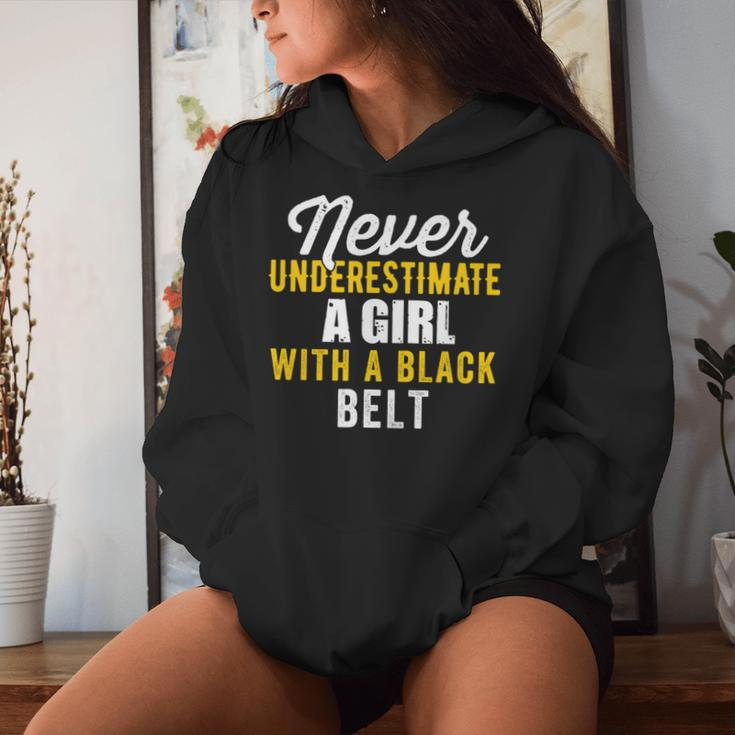 Never Underestimate A Girl With A Black Belt Women Hoodie Gifts for Her