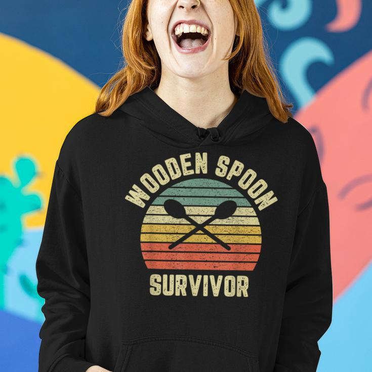 Wooden Spoon Survivor Retro Adult Novelty Sarcastic Women Hoodie Gifts for Her