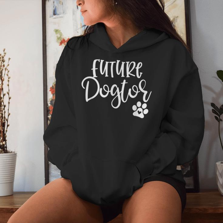 Future Dogtor Dog Doctor Vet Medicine Student Girls Women Hoodie Gifts for Her