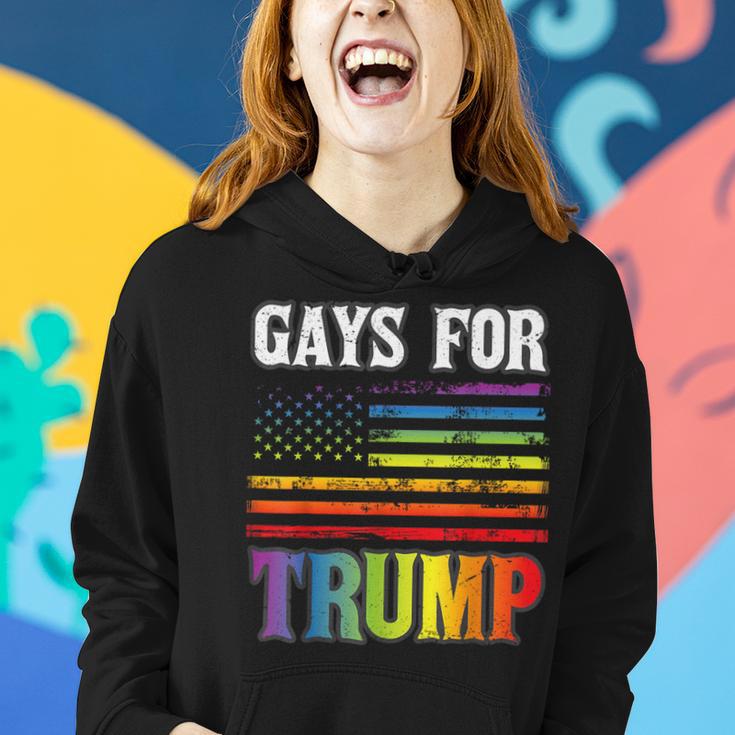 Gays For Trump Lgbt Pride Gay Rainbow Flag Vote Republican Women Hoodie Gifts for Her