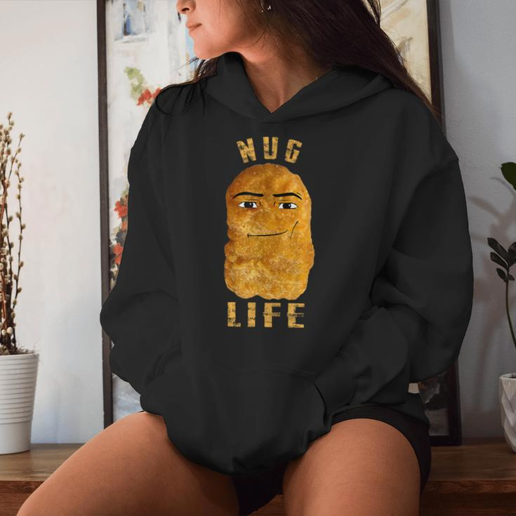 Gegagedigedagedago Nug Life Eye Joe Chicken Nugget Meme Women Hoodie Gifts for Her