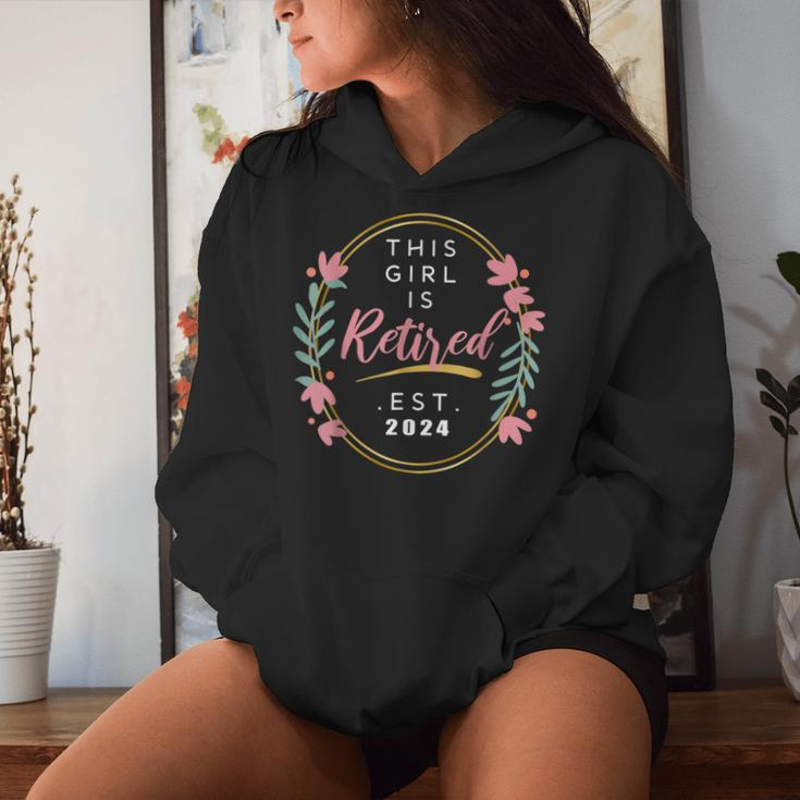 This Girl Is Retired 2024 Retirement Mom Grandma Women Hoodie Gifts for Her