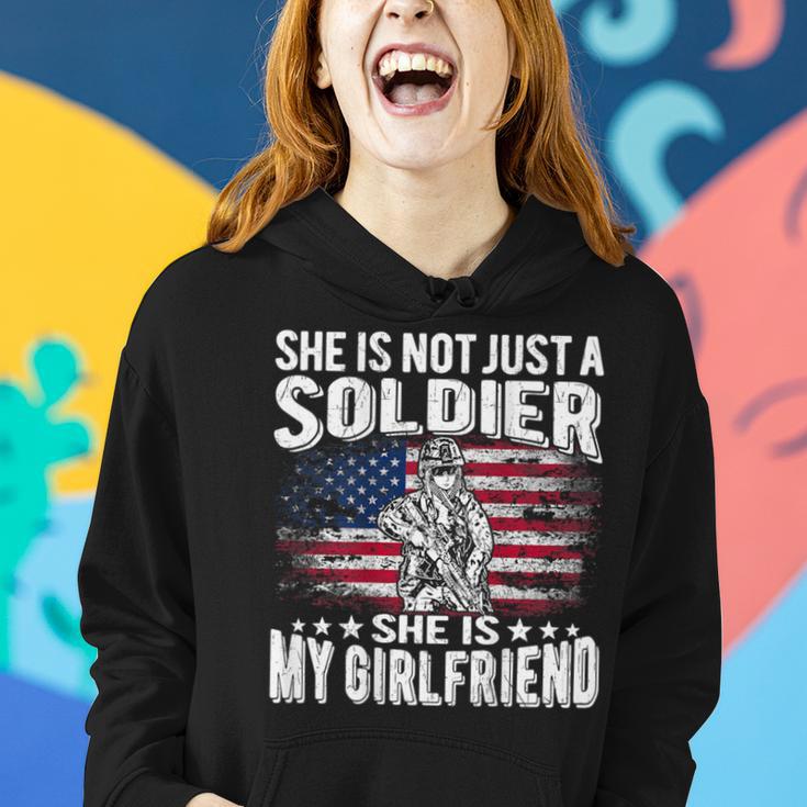 My Girlfriend Is A Soldier Proud Military Boyfriend Women Hoodie Gifts for Her