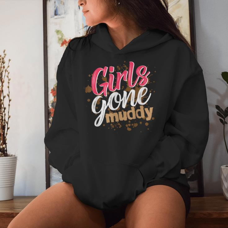 Girls Gone Muddy Mud Run Outfit For Mud Run Team Women Hoodie Gifts for Her
