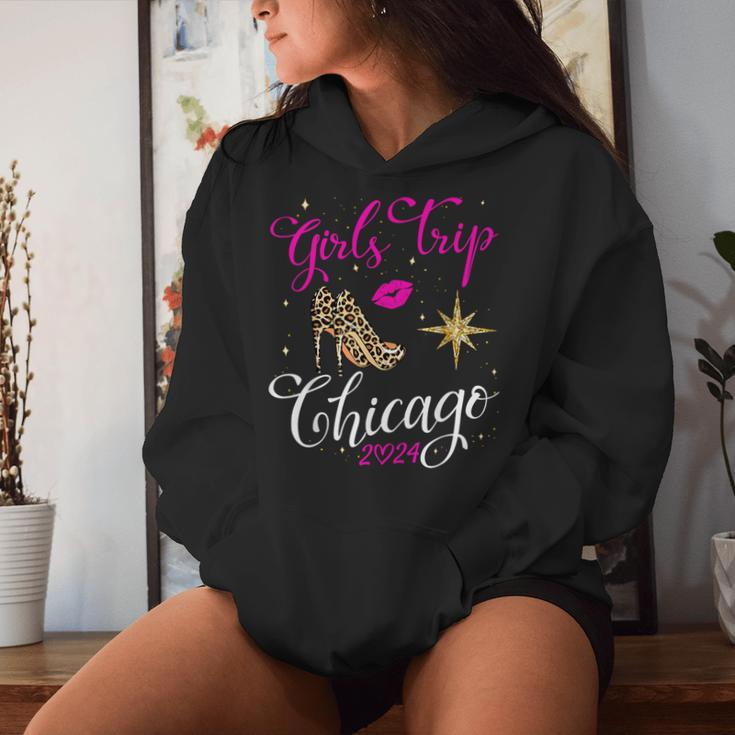 Girls Trip Chicago 2024 Weekend Birthday Squad Women Hoodie Gifts for Her