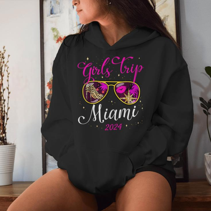 Girls Trip Miami 2024 Beach Weekend Birthday Squad Women Hoodie Gifts for Her