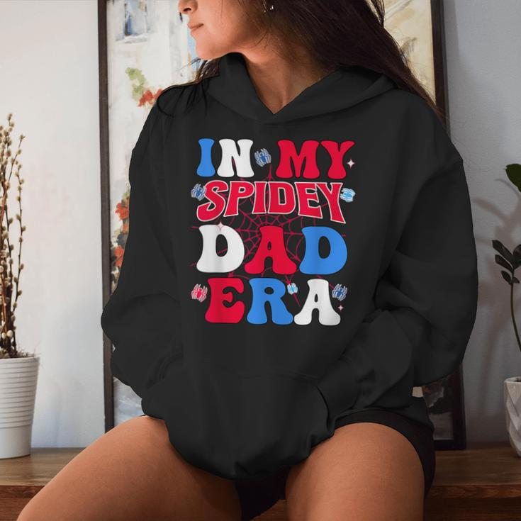 Groovy Mama And Daddy Spidey Dad In My Dad Era Father Women Hoodie Gifts for Her