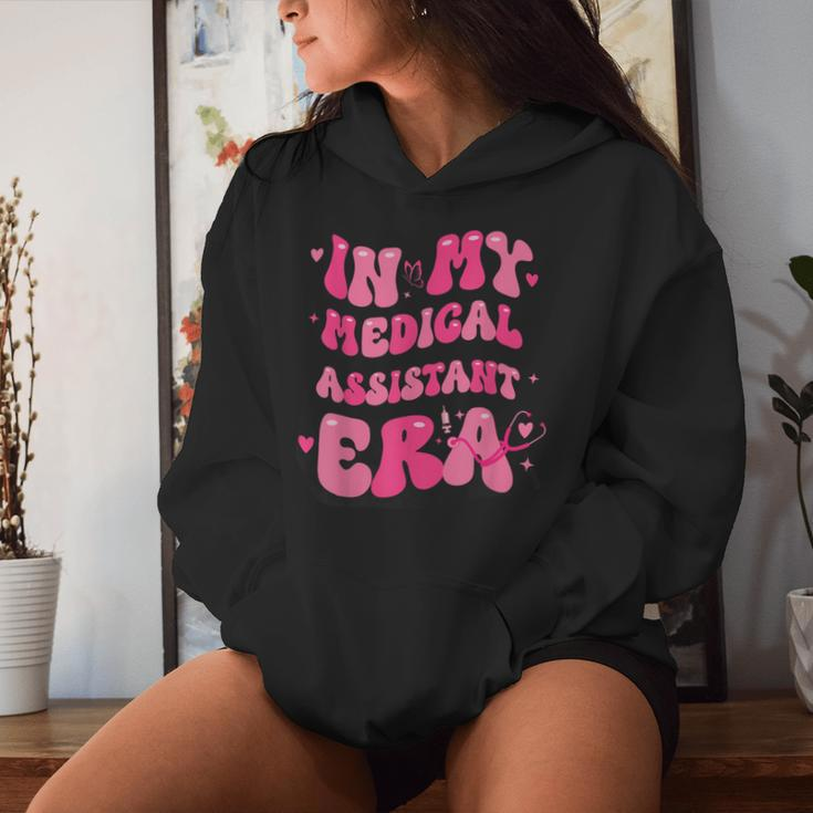 Groovy In My Medical Assistant Era Cma Nurse Healthcare Women Hoodie Gifts for Her