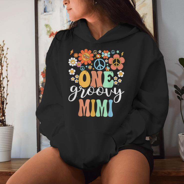 Groovy Mimi Retro Grandma Birthday Matching Family Party Women Hoodie Gifts for Her