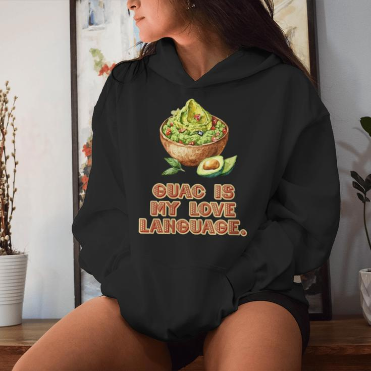 Guac Is My Love Language Mexican Fiesta Food Women Hoodie Gifts for Her